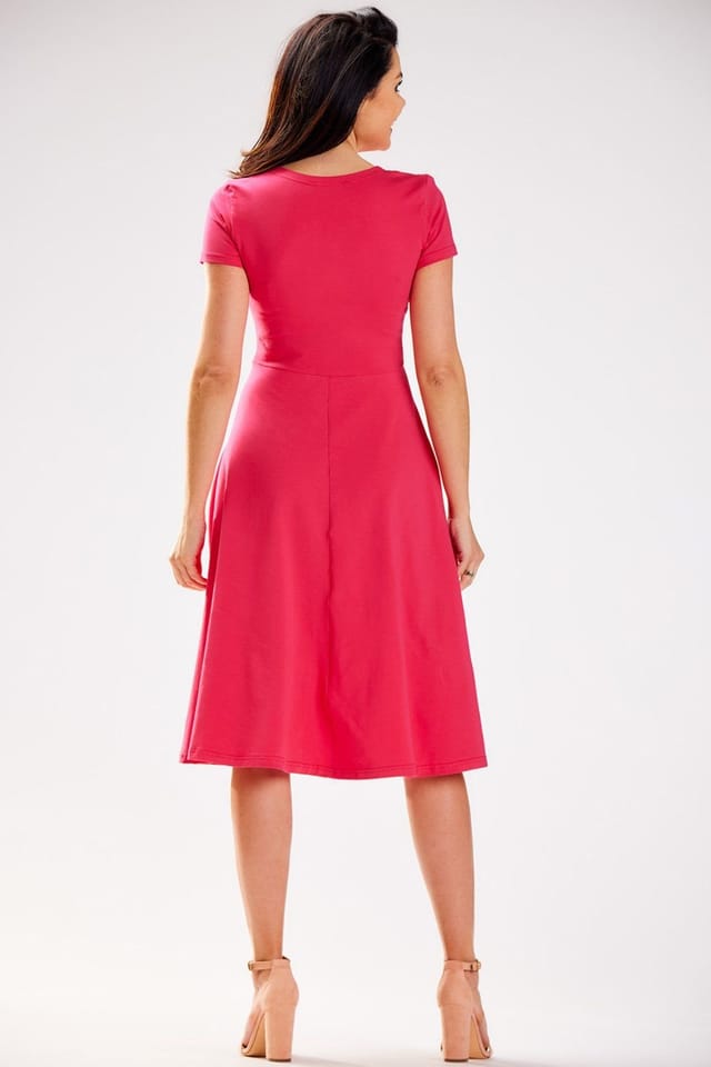 Love Lace Love Lace Women's Midi Wrap Envelope Dress Style 181300 in Pink - 3