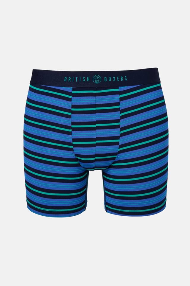British Boxers British Boxers Men's Pack of Four "Electric Lime" Bamboo Stetch Trunks - 2