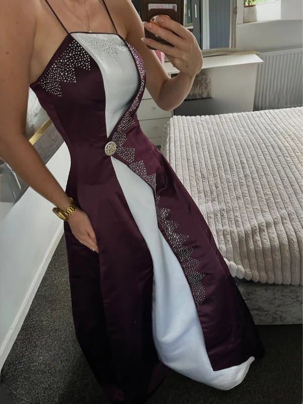 jora collection True vintage two tone evening gown Xs