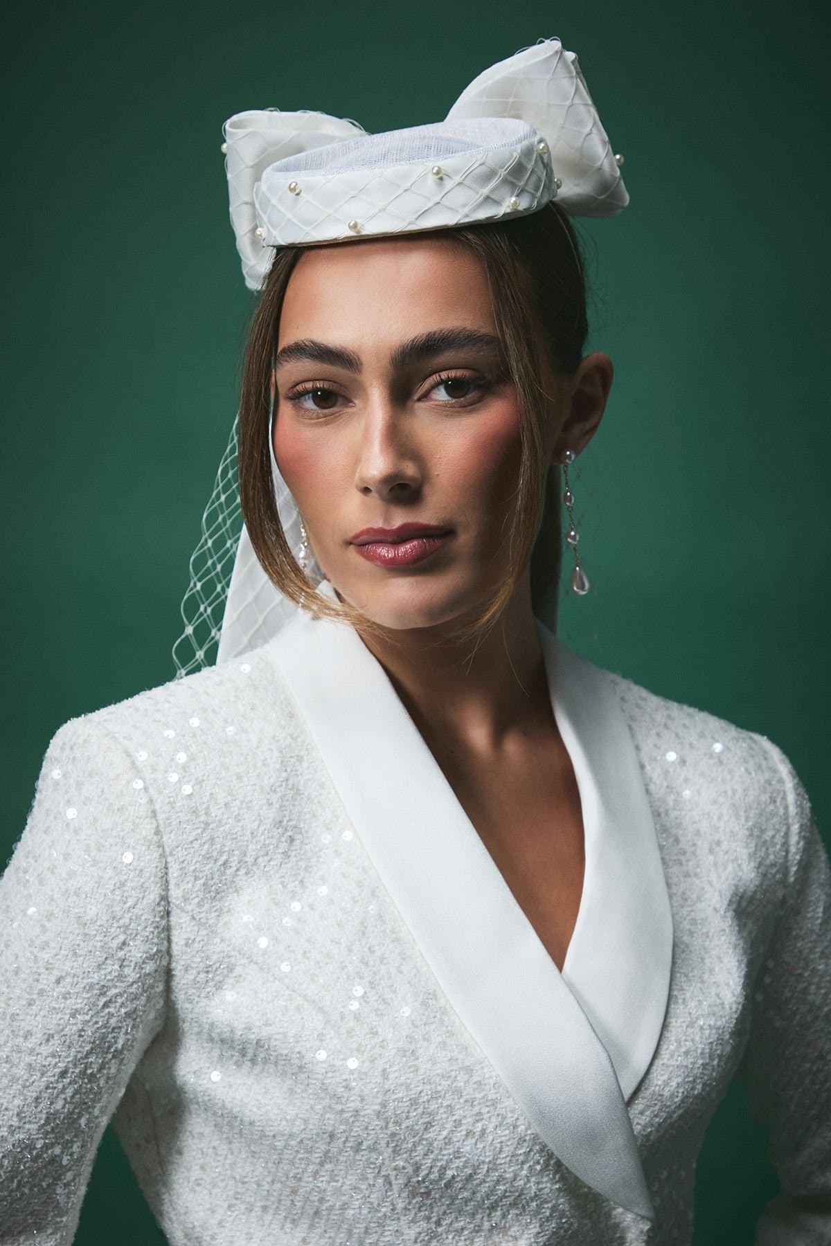 Coast Coast Ivory Bridal Bow Pill Box Fascinator