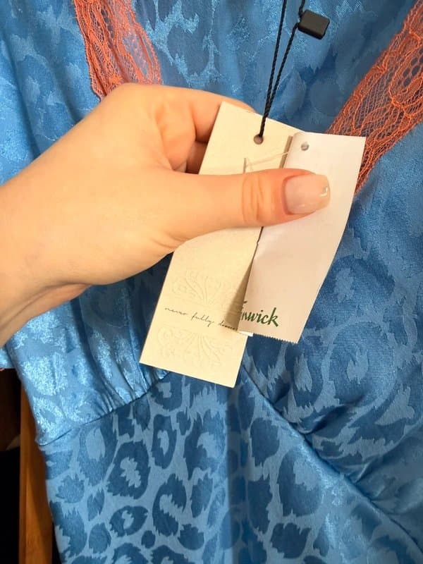 Never Fully Dressed Never fully dressed blue leopard orange lace mini dress