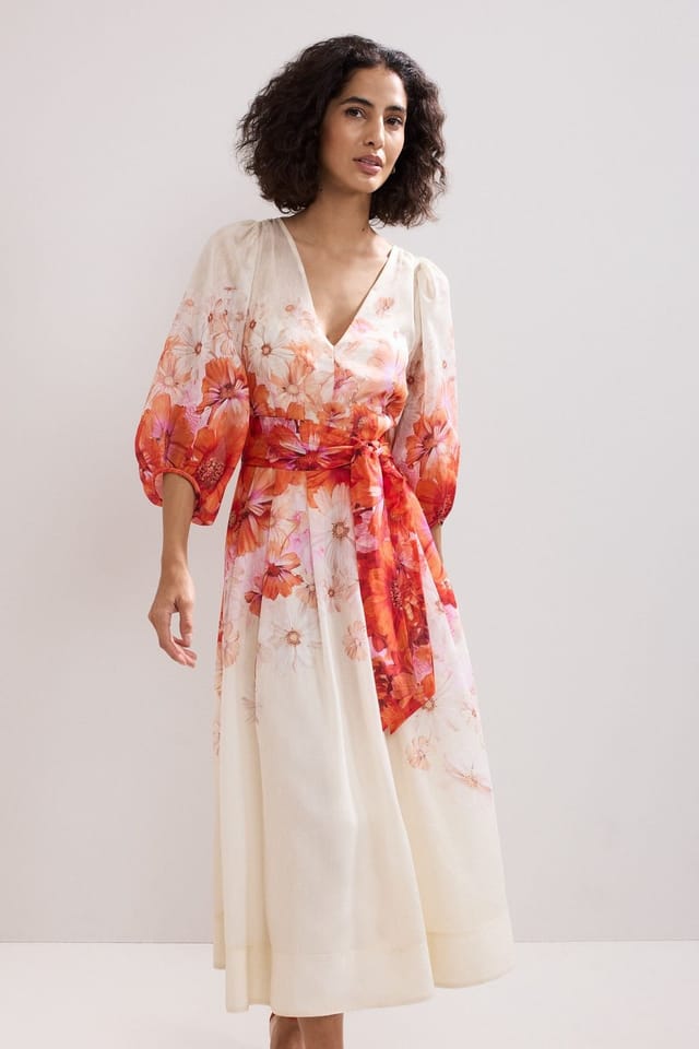 Phase Eight Phase Eight Women's Jaslyn Floral Dress in Pale Pink - 3