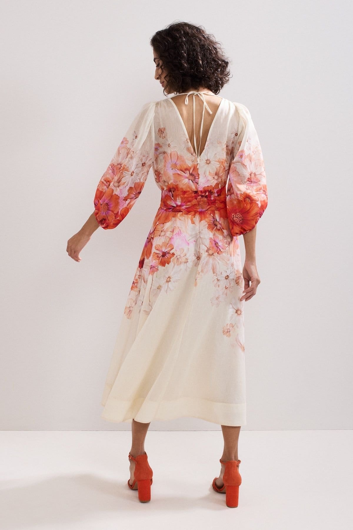 Phase Eight Phase Eight Women's Jaslyn Floral Dress in Pale Pink - 4