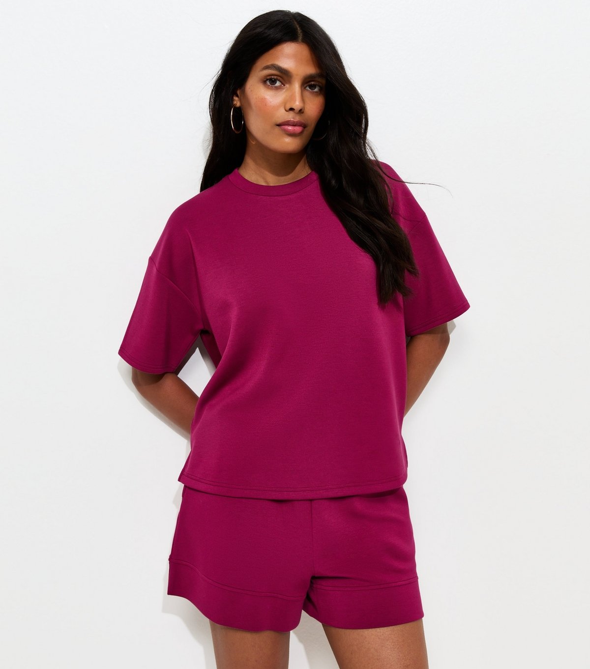 New Look Women's Premium Light Burgundy Sweatshirt T-Shirt New Look - 2