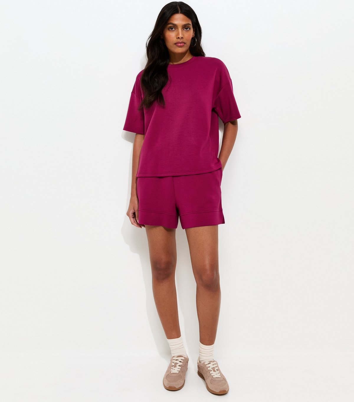 New Look Women's Premium Light Burgundy Sweatshirt T-Shirt New Look - 3