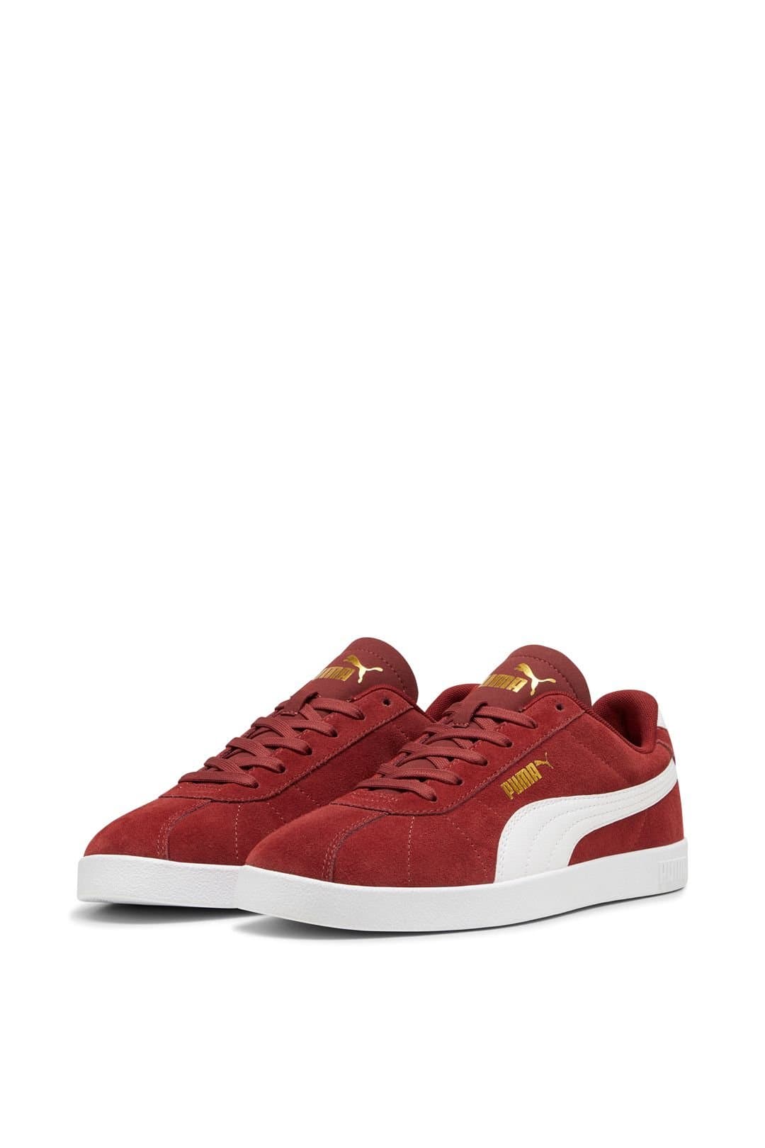 Puma Puma Women's Club II Red/White/Gold in Burgundy