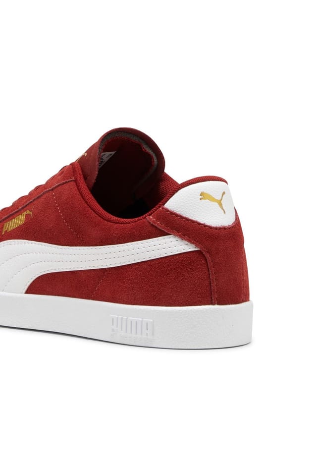 Puma Puma Women's Club II Red/White/Gold in Burgundy - 2
