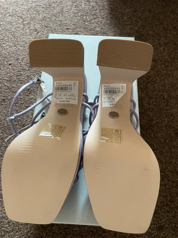 Topshop Top Shop lilac satin sandals