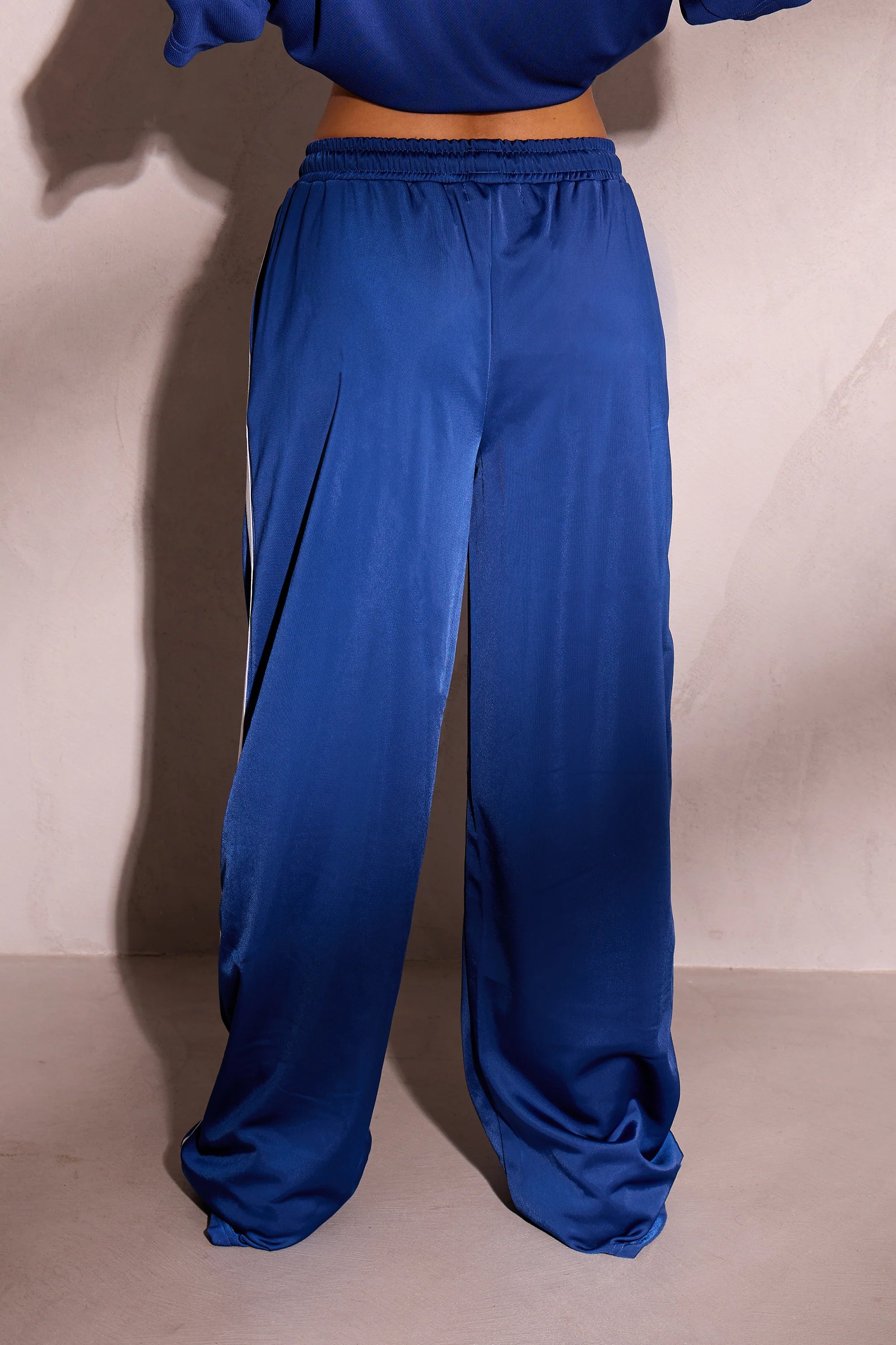 Kaiia Kaiia Embroidered Tricot Joggers Victory Blue & Dusty Blue - 4