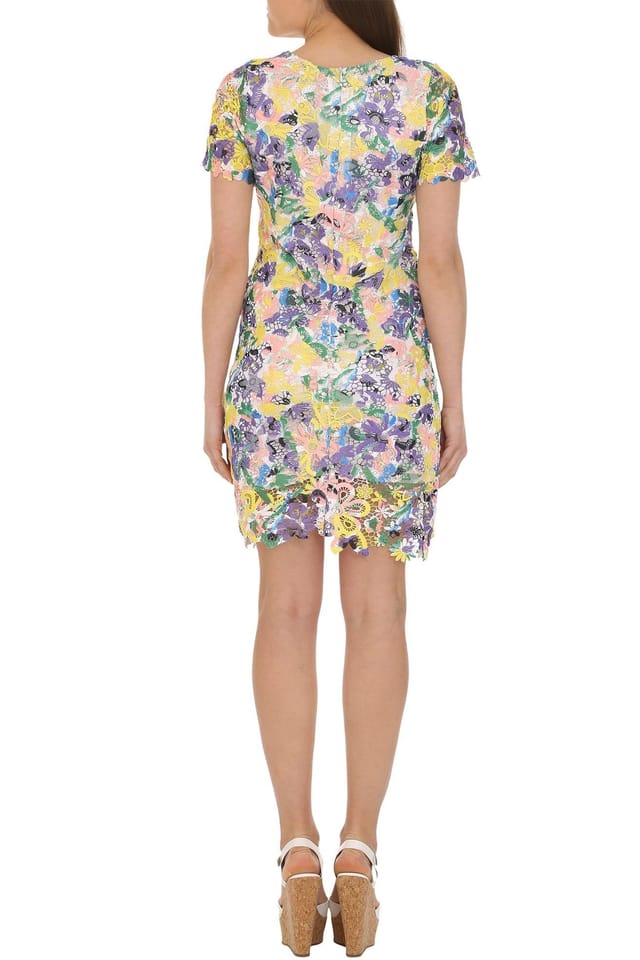 Cutie London Cutie London Women's Floral Lace Shift Dress - 2