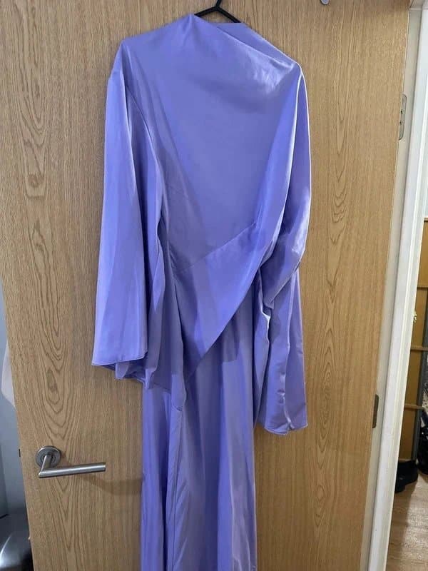 ASOS Design Satin wrap maxi dress