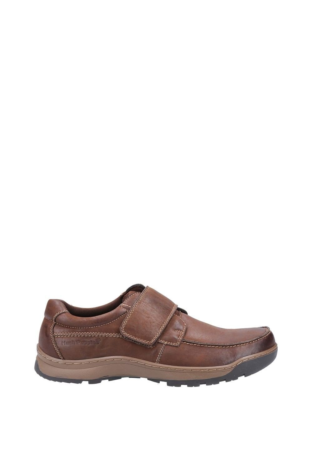 Hush Puppies Hush Puppies Men's 'Casper' Leather Touch Fastening Shoes in Brown - 4