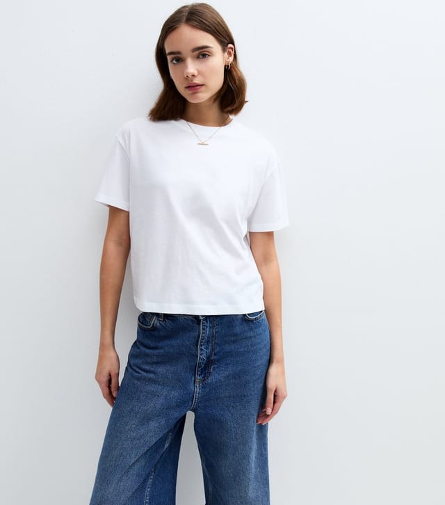 New Look Women's White Boxy Fit T-Shirt New Look - 3