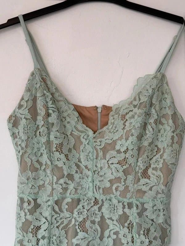 New Look New Look, mint  flower dress, uk 10, Bodycon fitted Party dress