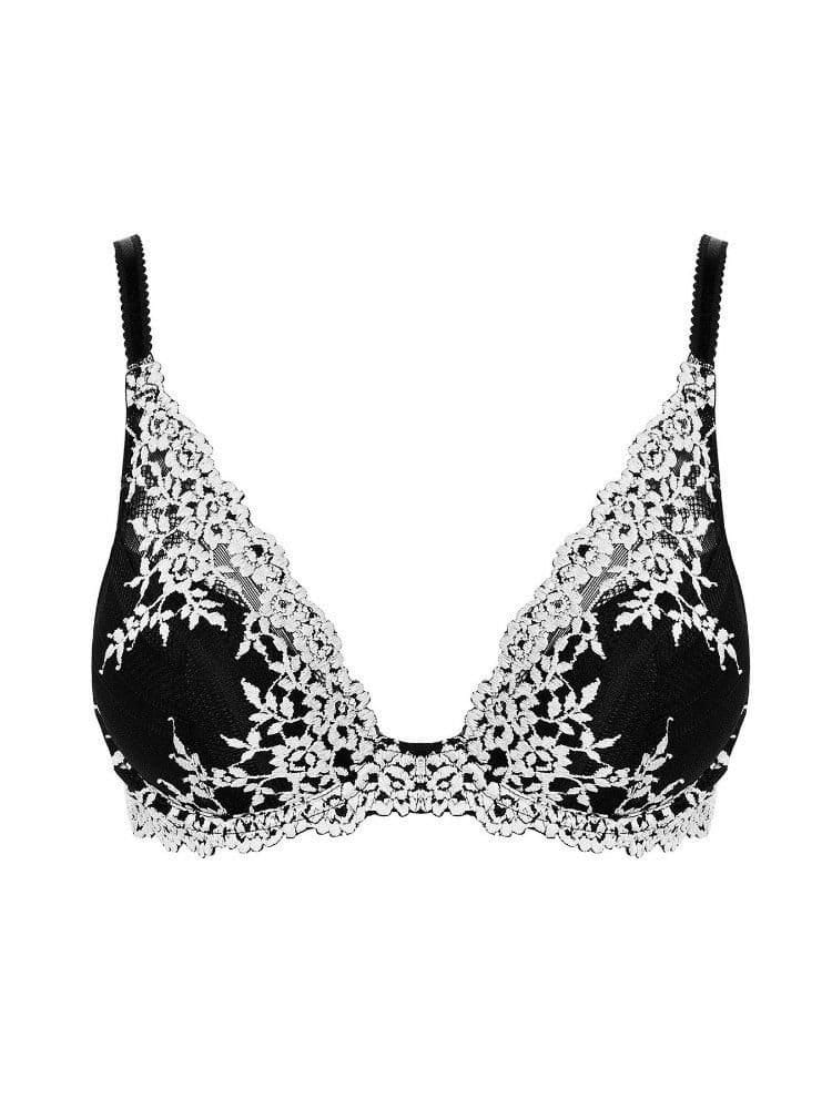 Wacoal Wacoal Women's Embrace Lace Plunge Underwire Bra in Black - 4
