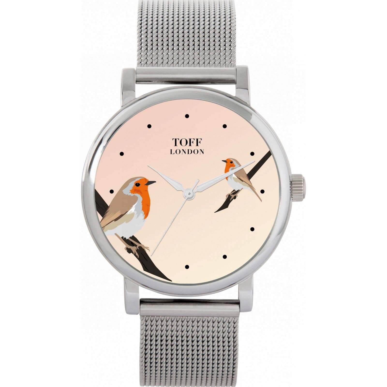 Toff London Toff London Women's TLWS-93732-VAR 38mm Quartz Watch in Silver