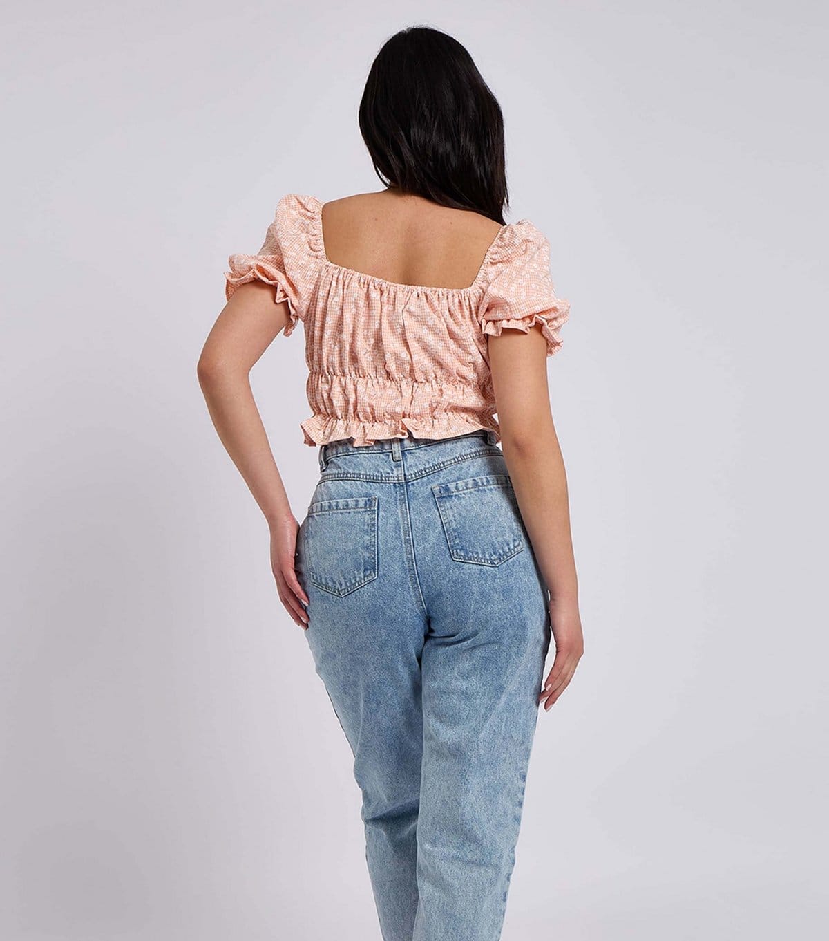 Urban Bliss Women's Pink Gingham Floral Print Top Urban Bliss New Look - 4