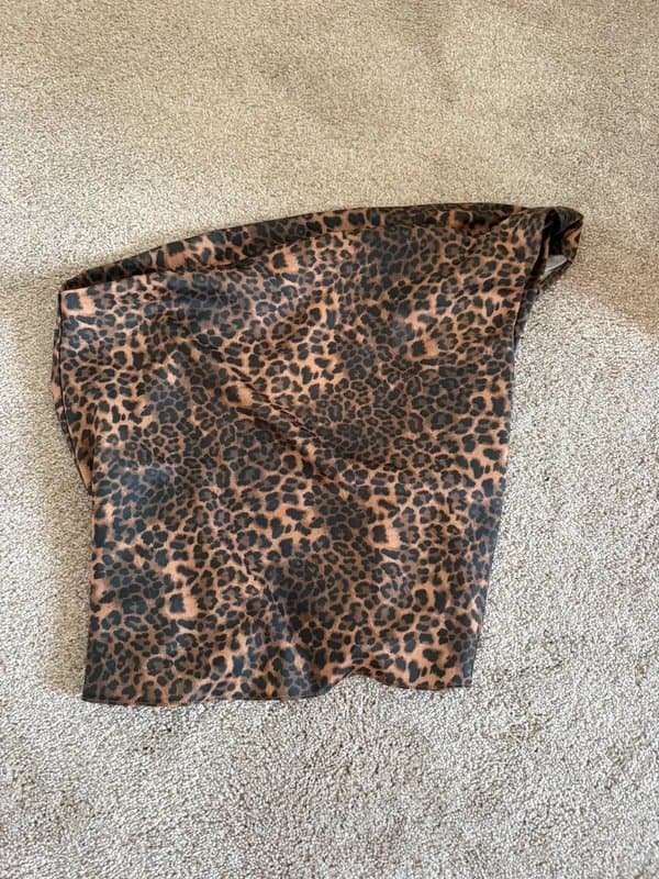 ASOS ASOS size 16 leopard print dressy top one shoulder