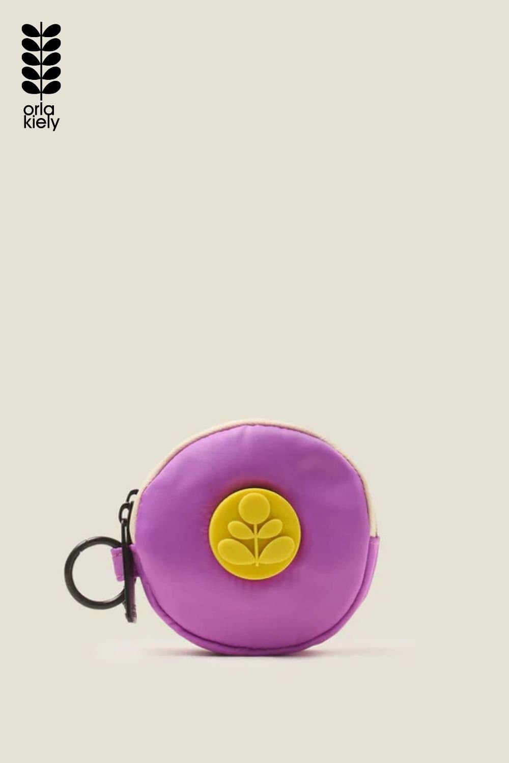 Orla Kiely Orla Kiely Women's Pi Coin Purse - Colourblock Lilac in Purple