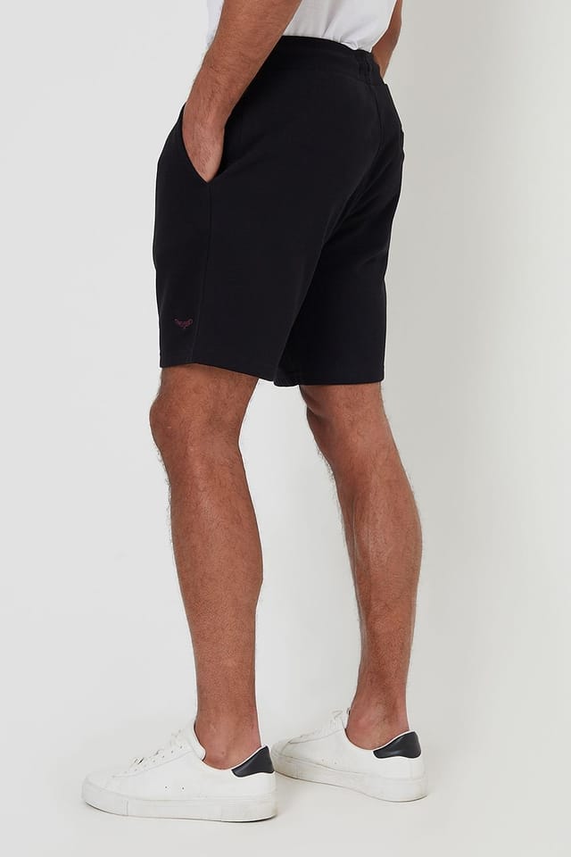 Threadbare Threadbare Men's 'Bergamot' Fleece Shorts in Black - 2