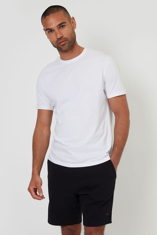 Threadbare Threadbare Men's 'Bergamot' Fleece Shorts in Black - 3