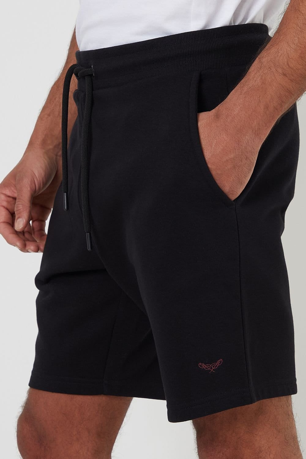 Threadbare Threadbare Men's 'Bergamot' Fleece Shorts in Black - 4