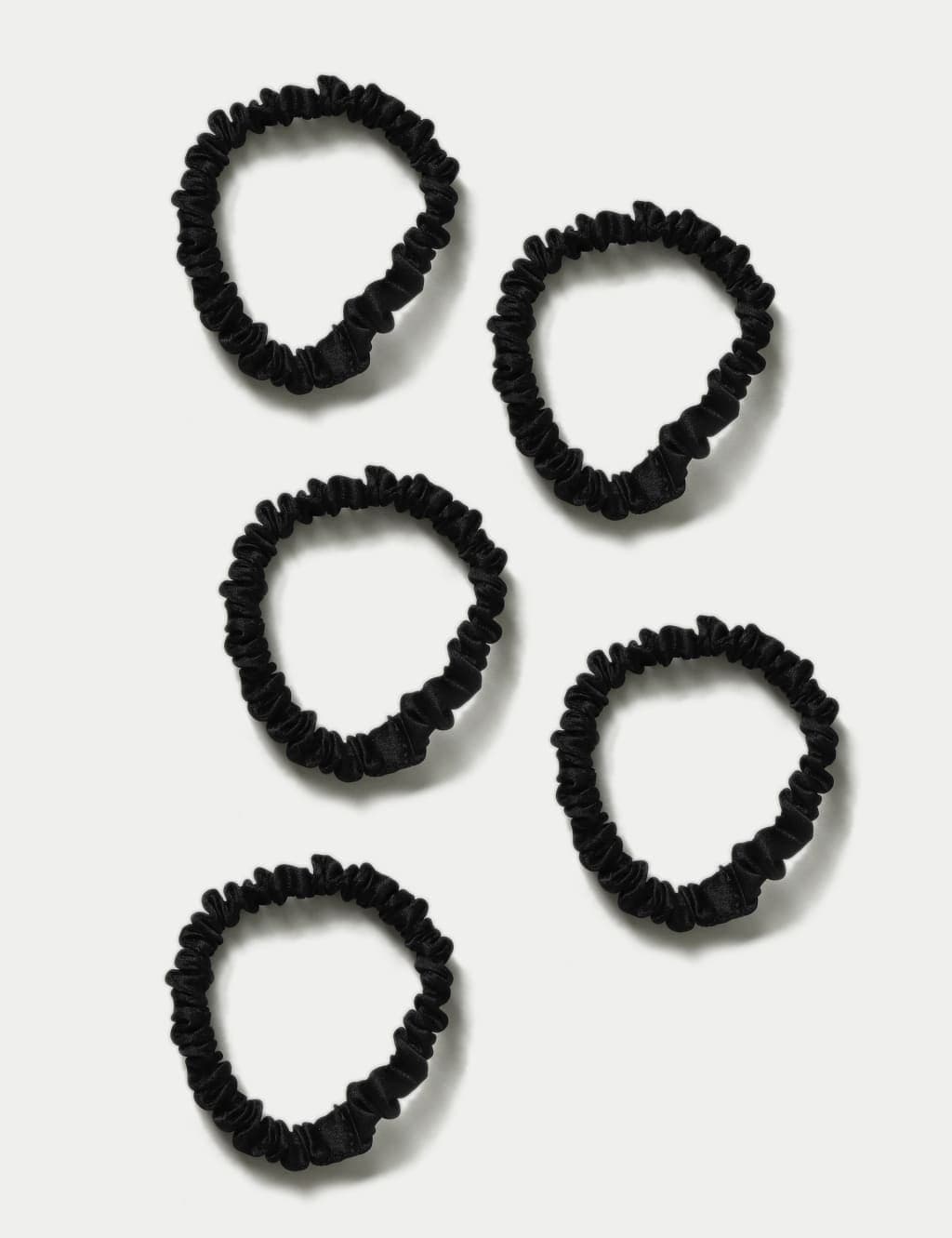 Marks & Spencer M&S Satin Mini Scrunchies Black