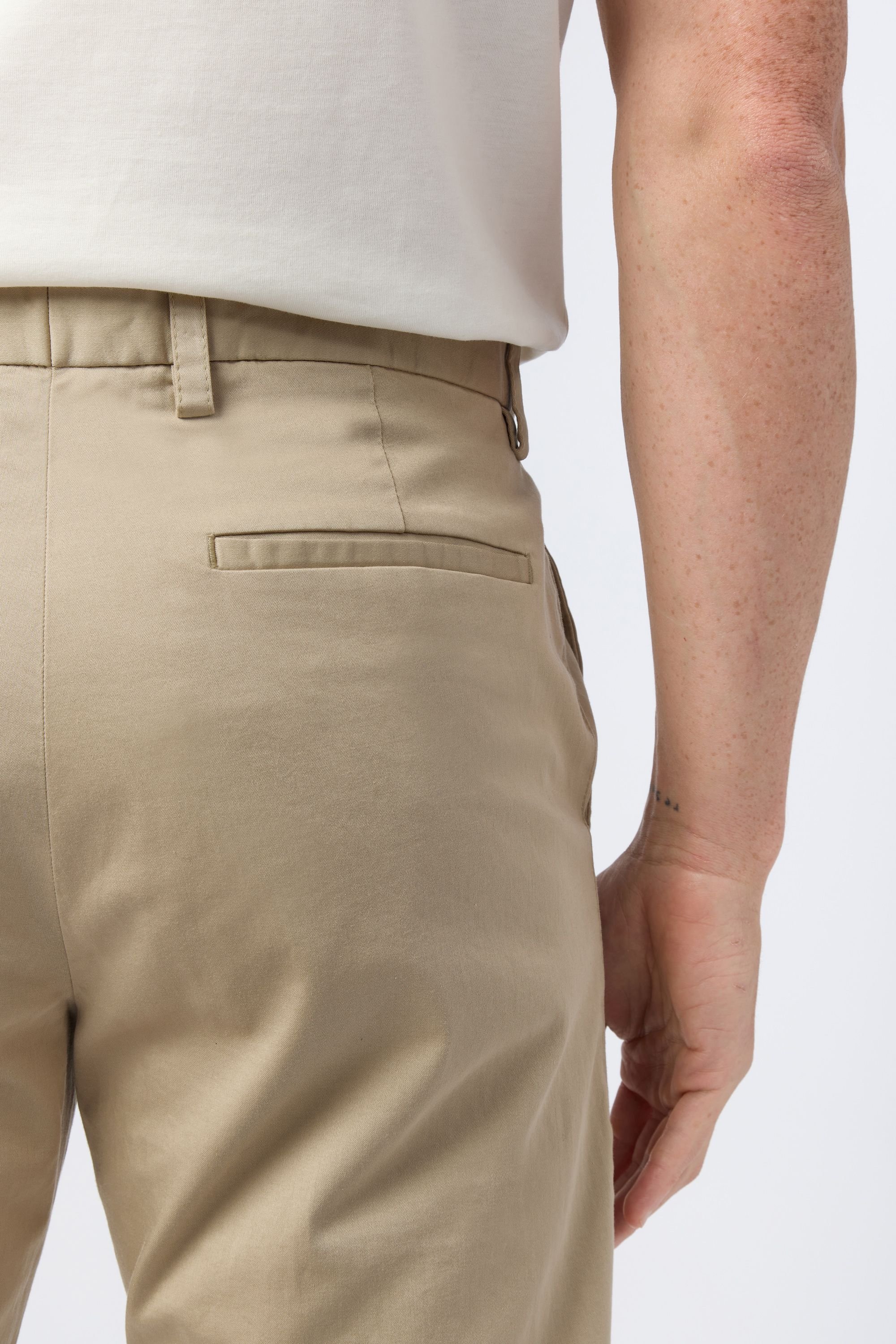 Melka Melka Men's Tailored Fit Chino in Yellow - 4