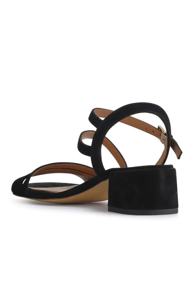 Jones Bootmaker Jones Bootmaker Women's Ginette Wide-Fit Leather Sandals in Black - 3