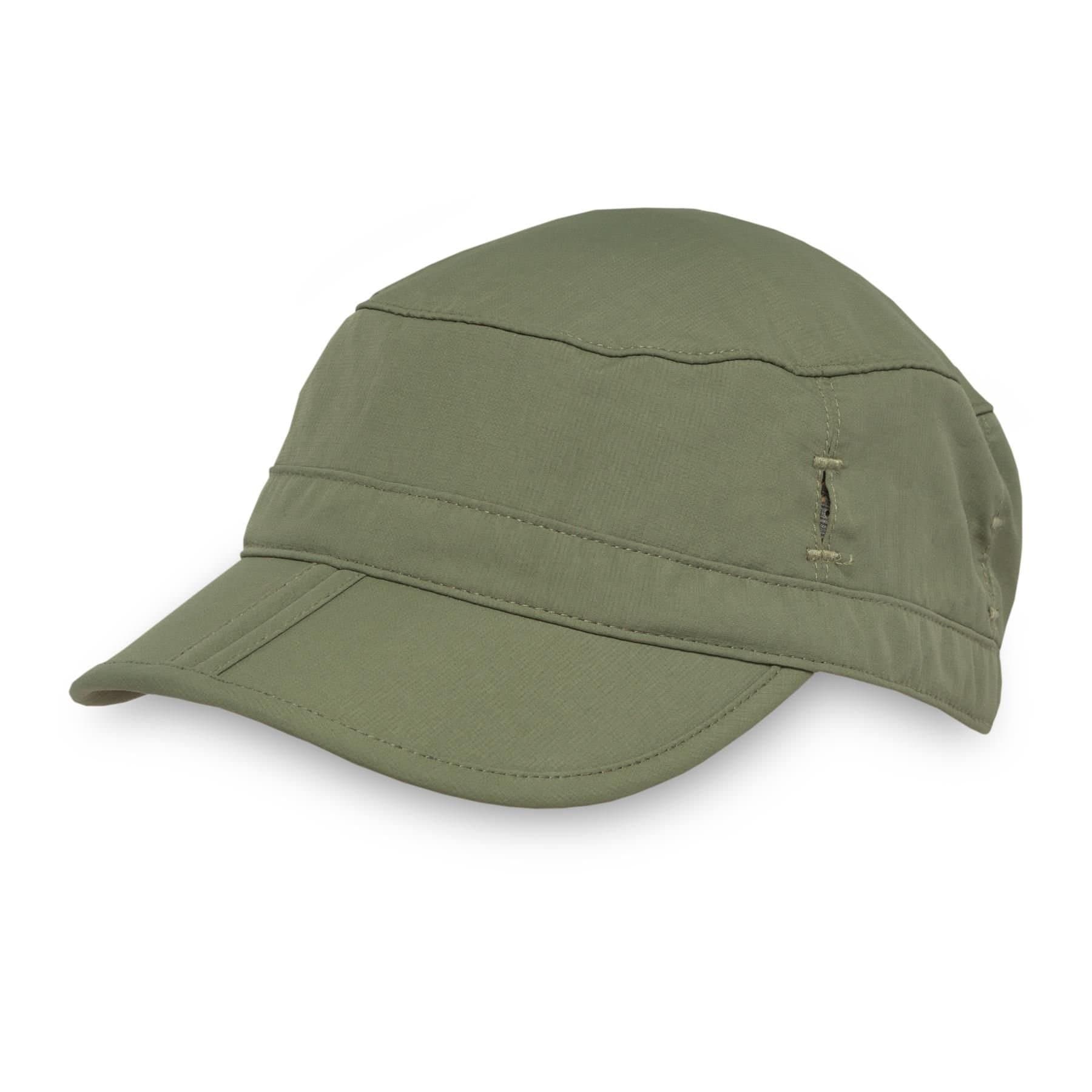 Sunday Afternoons Sunday Afternoons Men's 'Sun Tripper' UPF 50+ Foldable Cap with Sunglass Lock in Dark Olive
