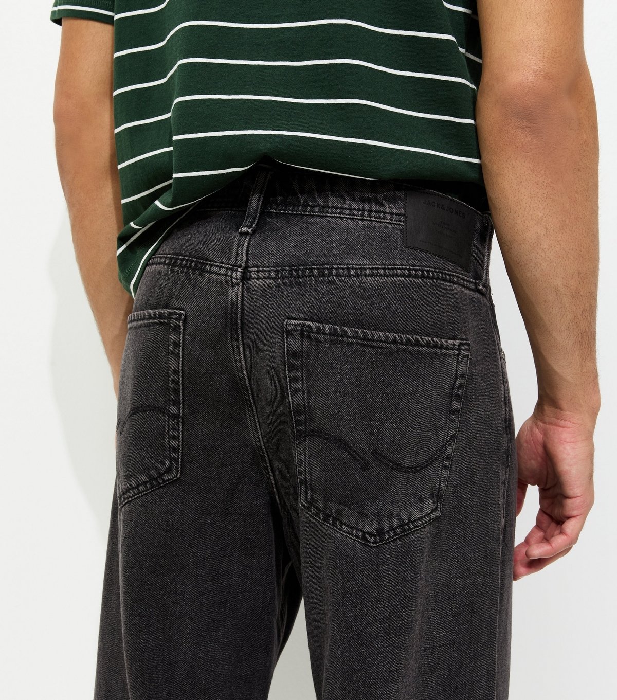 jack & jones Men's Black Wide Leg Jeans Jack & Jones New Look - 2