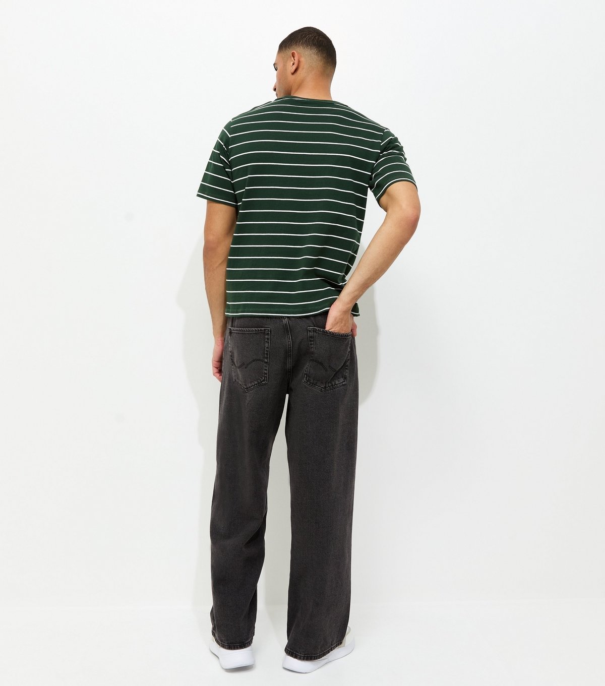 jack & jones Men's Black Wide Leg Jeans Jack & Jones New Look - 4