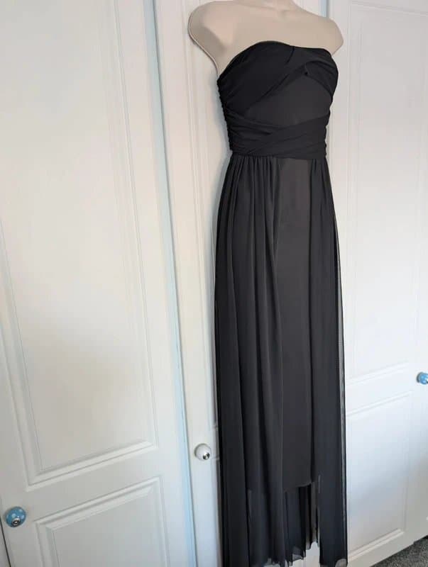 ASOS ASOS mesh overlay Bardot midi dress size 6