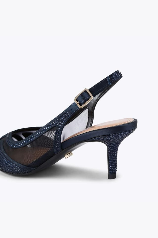 Carvela Carvela Women's 'Fantastico Sling' Heels in Navy - 3