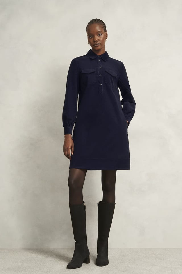 Hobbs London Hobbs London Women's Lena Dress in Dark Navy - 3