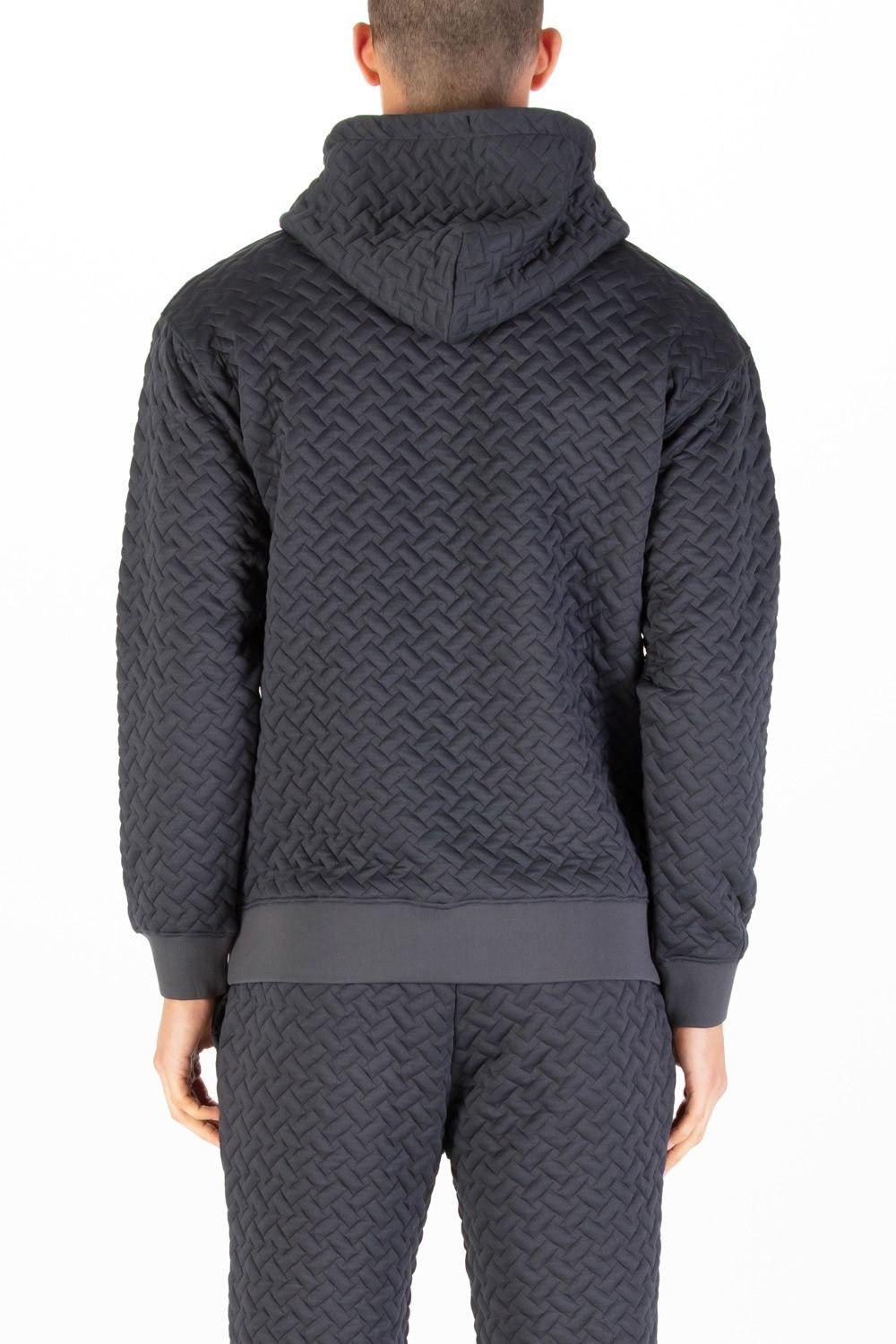 Luke 1977 Luke 1977 Men's Melrose Texture Overhead Hoodie in Charcoal - 2