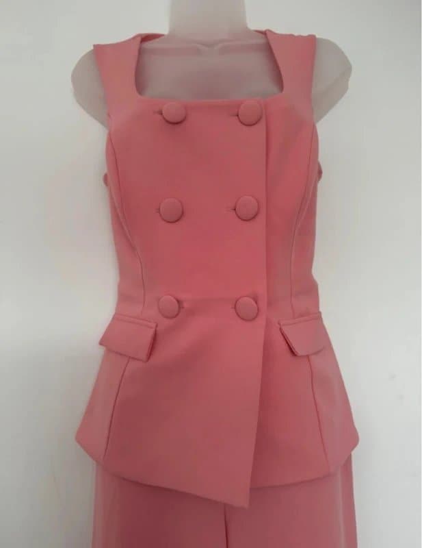 River Island * NEW * (with tags / shop floor) River Island Waistcoat Button Jumpsuit - L : UK 14+