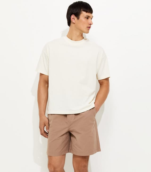 New Look Men's Brown Relaxed Pull On Shorts New Look - 2