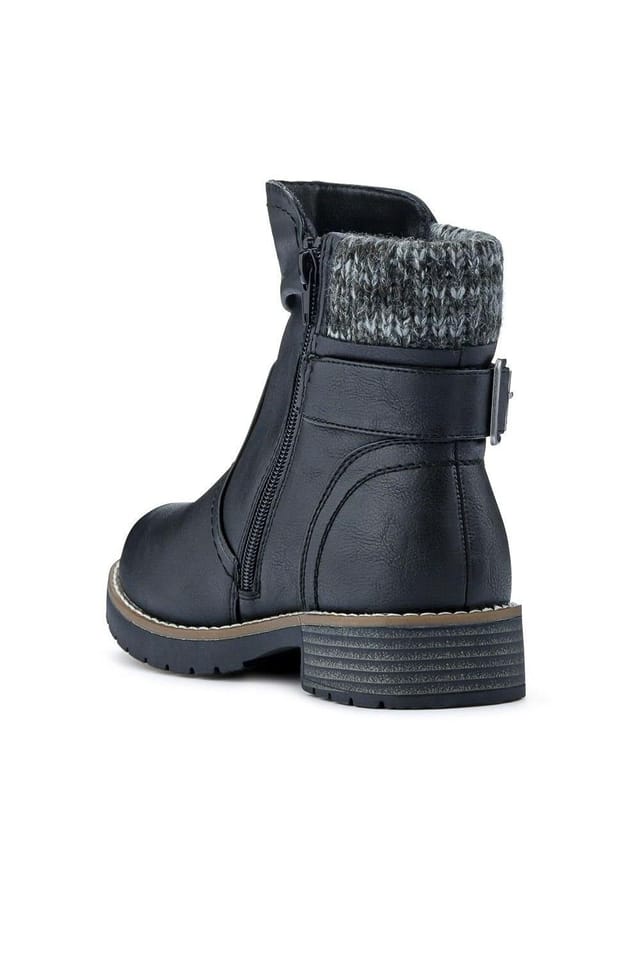 Easyfit Easyfit Women's Extra-Wide Knitted Cuff Boots in Black - 3