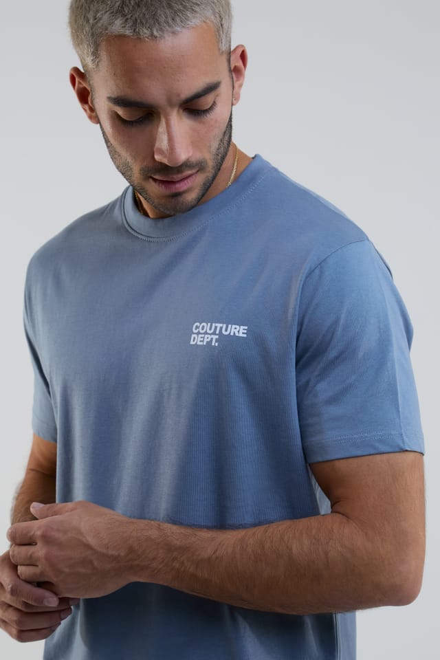 BCouture BCouture Men's Shorts & T-Shirt Set in Blue - 2