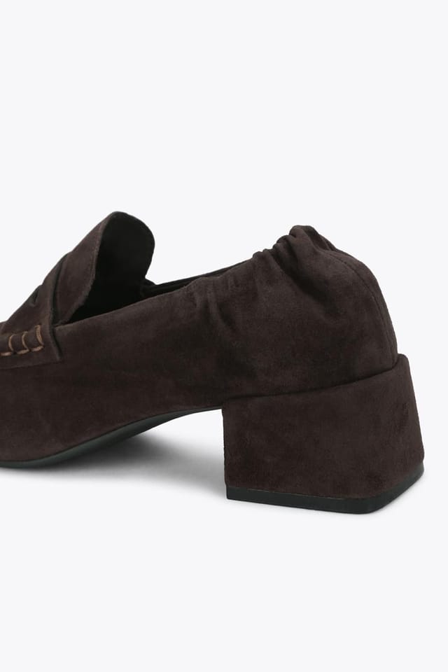 Steve Madden STEVE MADDEN Women's 'Estee Dark Brown Leather' Leather Flats - 3