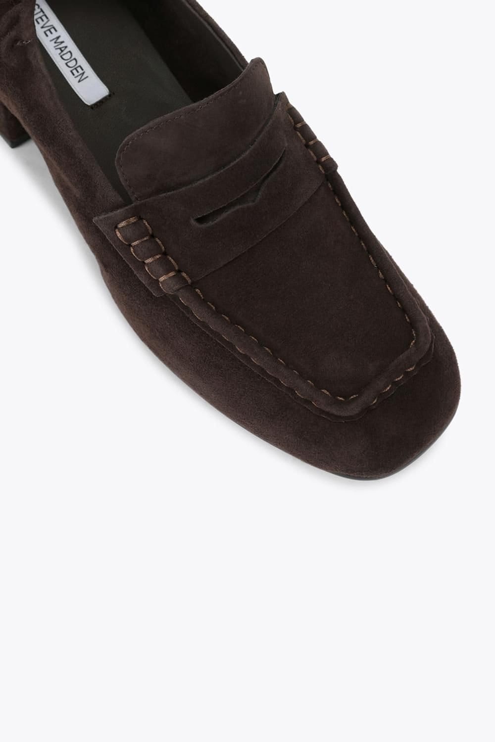 Steve Madden STEVE MADDEN Women's 'Estee Dark Brown Leather' Leather Flats - 4