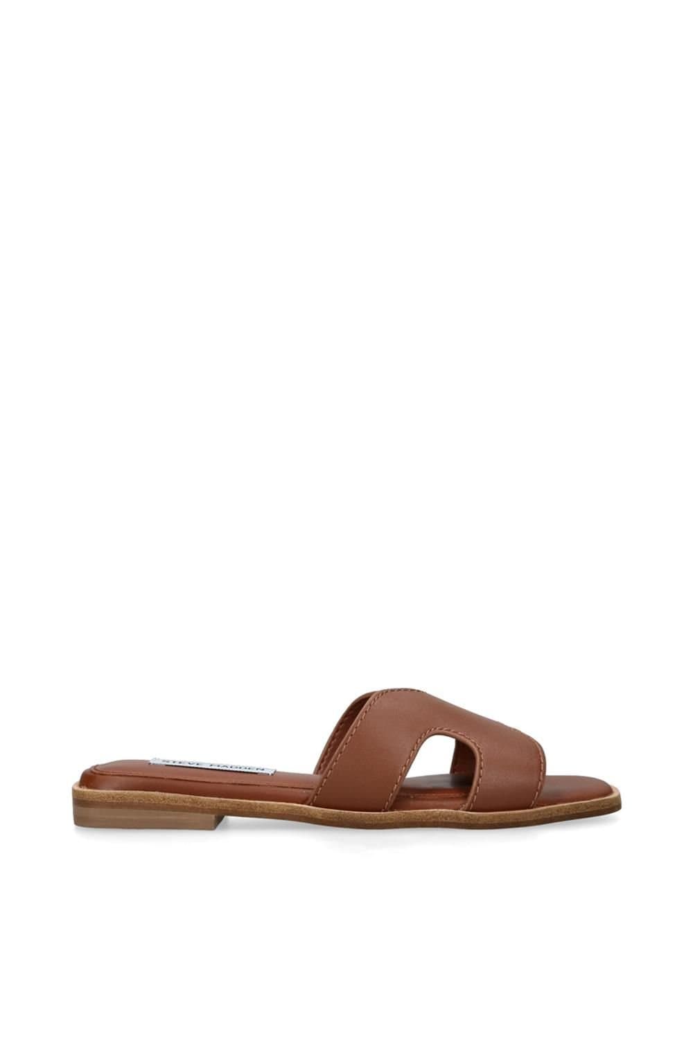 Steve Madden STEVE MADDEN Women's 'Bondst Brown' Leather Sandals in Brown