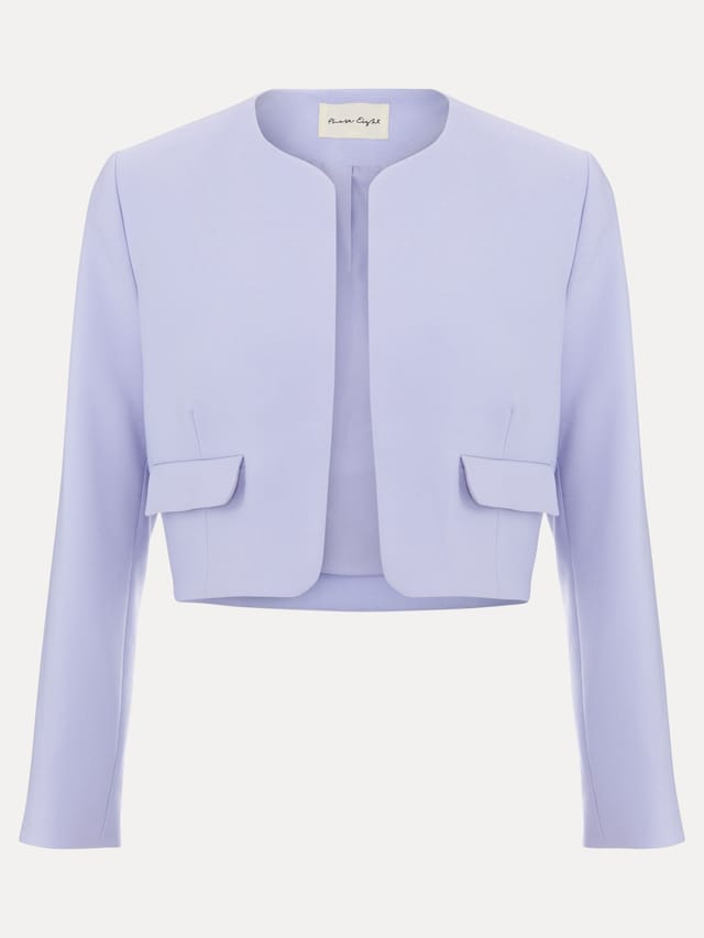 Phase Eight Phase Eight Women's Emma Cropped Tailored Jacket in Pale Lilac - 2