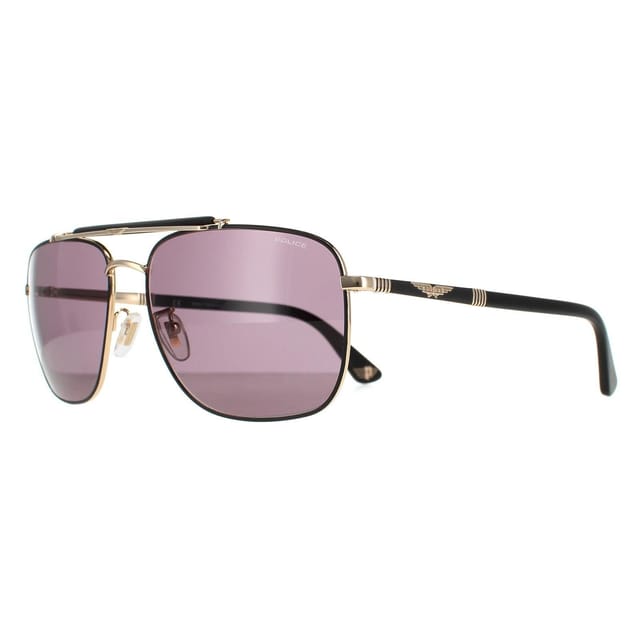 Police Police Men's Aviator Rose Gold Semi Matte Black Smoke SPLD43 Origins 44 - 2