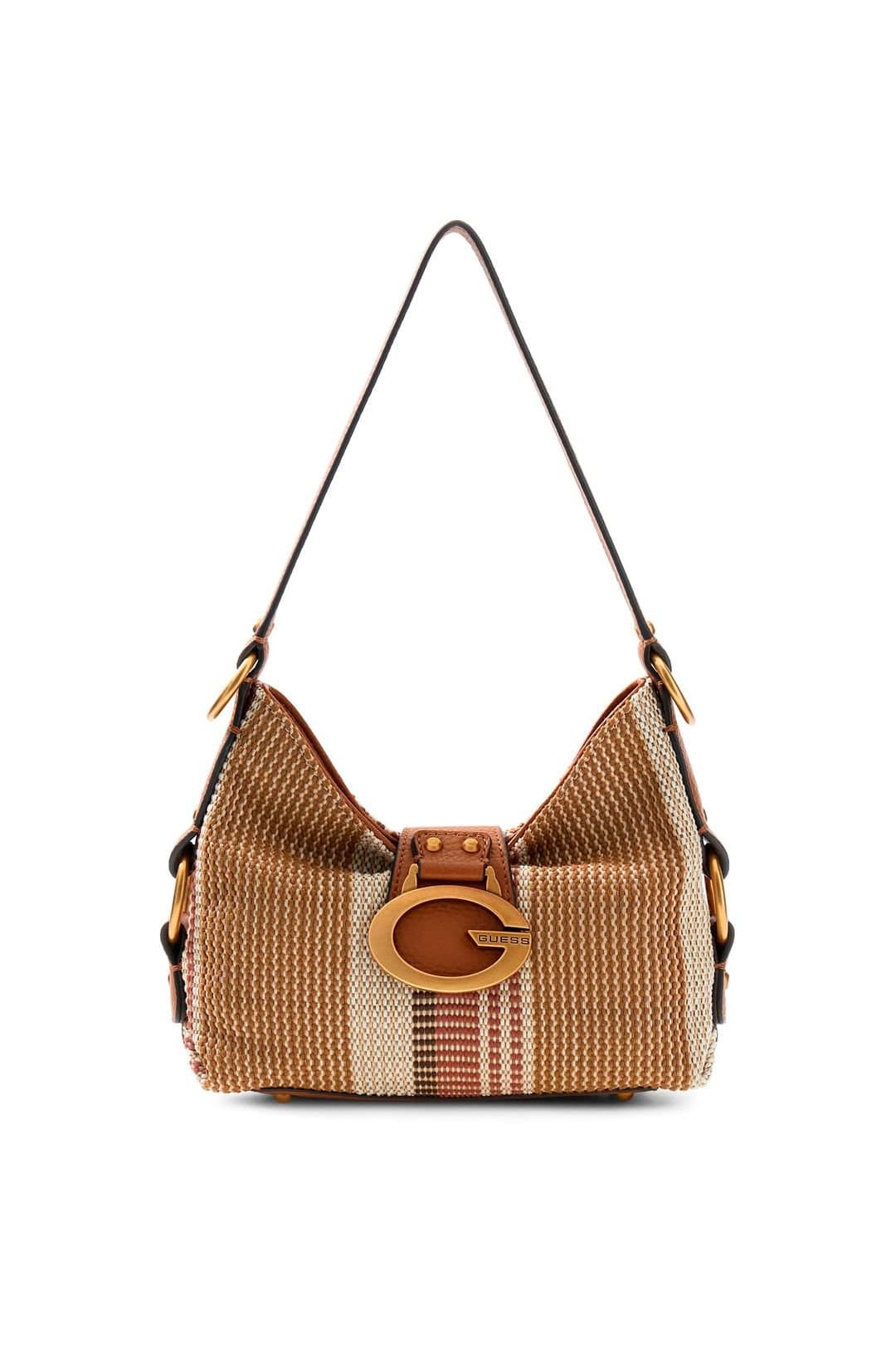 Guess Guess Women's Camden Mini Shoulder Bag Cognac Brown