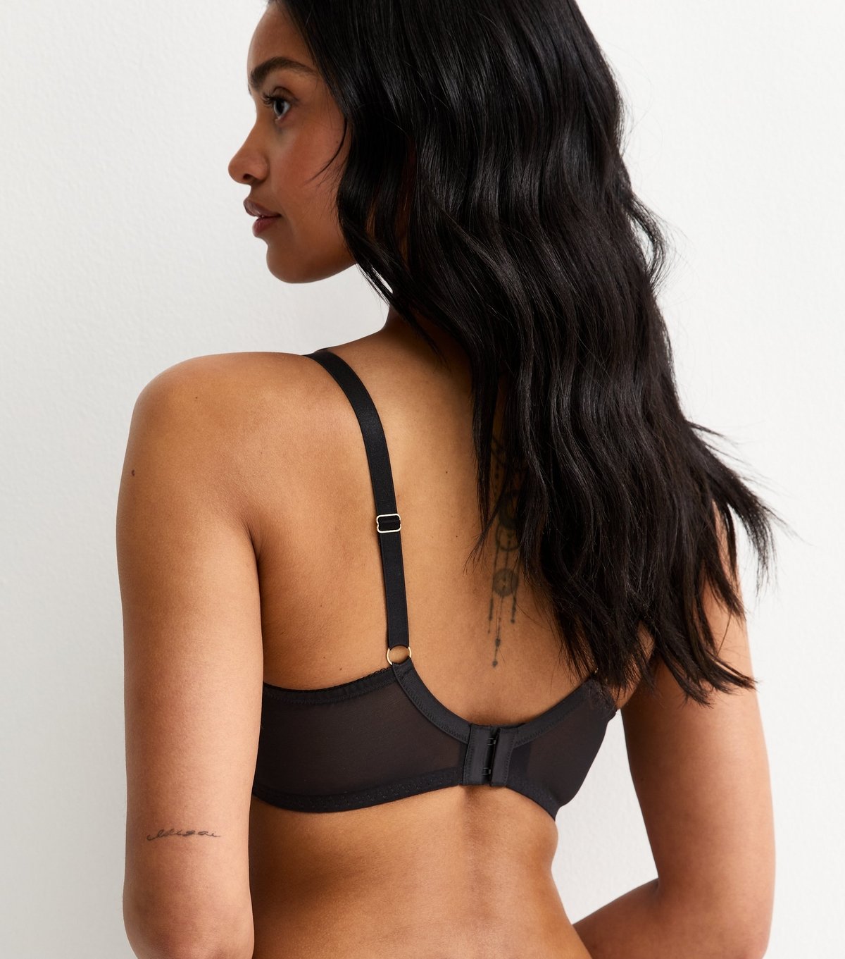 New Look Women's Black DD+ Lace Non Padded Bra New Look - 4