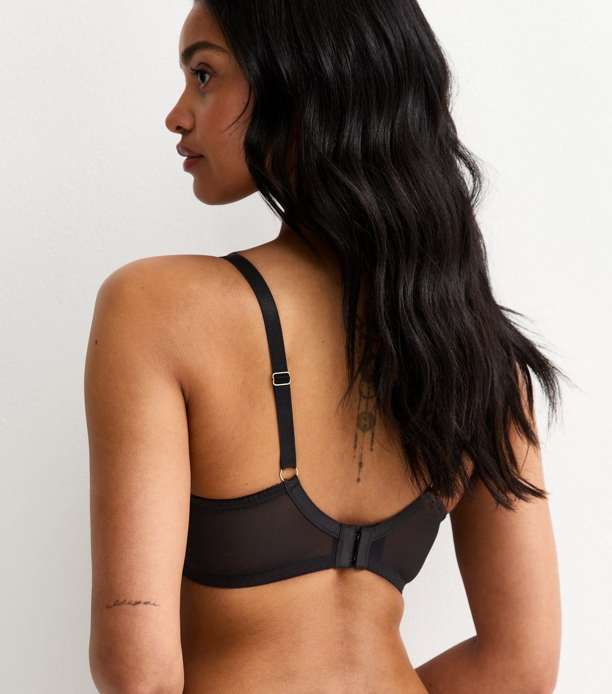 New Look Women's Black DD+ Lace Non Padded Bra New Look - 4