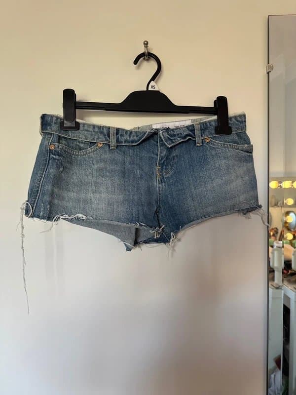 Bershka bershka low rise fold waist shorts
