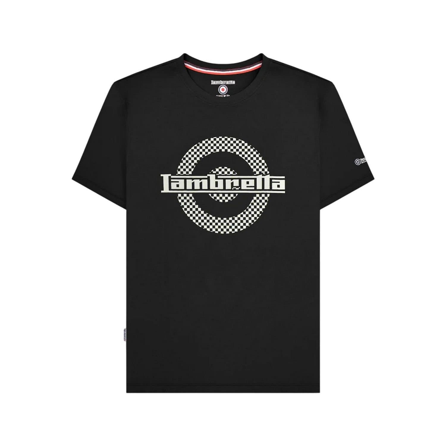 Lambretta Lambretta Men's Target Two Tone T-Shirt in Black